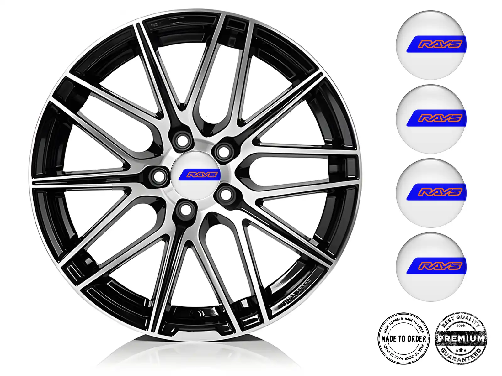 Rays Dome Sticker Ausgabe Hochwertige Auto-Labels